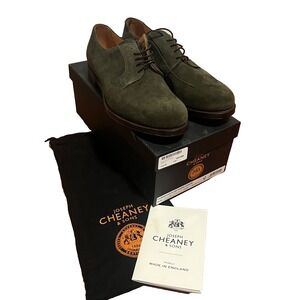 Joseph Cheaney & Sons Khaki Suede Derby Dress Shoes Horseforth‎ 10.5 UK 11.5 US